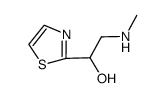 2-Thiazolemethanol,-alpha--[(methylamino)methyl]-结构式