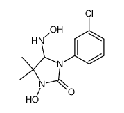 1-hydroxy-3-(3'-chlorophenyl)-5,5-dimethyl-4-hydroxylaminoimidazolidin-2-one Structure