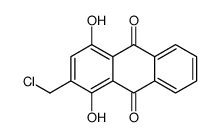 2-(chloromethyl)-1,4-dihydroxyanthracene-9,10-dione Structure