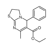 ethyl 7-methyl-5-phenyl-3,5-dihydro-2H-[1,3]thiazolo[3,2-a]pyrimidine-6-carboxylate结构式