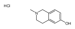 2-methyl-1,2,3,4-tetrahydroisoquinolin-2-ium-6-ol,chloride结构式