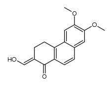 6,7-dimethoxy-1-oxo-1,2,3,4-tetrahydro-phenanthrene-2-carbaldehyde结构式