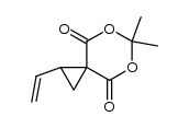 6,6-dimethyl-2-ethenyl-5,7-dioxaspiro[2.5]octane-4,8-dione结构式