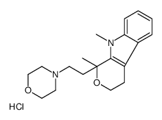 1,9-dimethyl-1-(2-morpholin-4-ylethyl)-3,4-dihydropyrano[3,4-b]indole,hydrochloride Structure