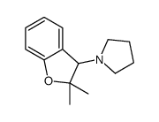 1-(2,2-dimethyl-3H-1-benzofuran-3-yl)pyrrolidine结构式