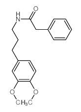 N-[3-(3,4-dimethoxyphenyl)propyl]-2-phenyl-acetamide结构式