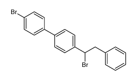 4-bromo-4'-(1-bromo-2-phenylethyl)-1,1'-biphenyl structure