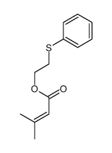 2-phenylsulfanylethyl 3-methylbut-2-enoate Structure