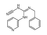 2-benzyl-1-cyano-3-pyridin-3-ylguanidine结构式