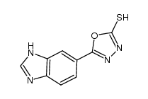 1,3,4-Oxadiazole-2(3H)-thione,5-(1H-benzimidazol-5-yl)-(9CI) Structure