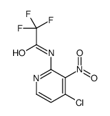 N-(4-chloro-3-nitropyridin-2-yl)-2,2,2-trifluoroacetamide结构式