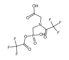 [[Hydroxy-(2,2,2-trifluoro-acetoxy)-phosphorylmethyl]-(2,2,2-trifluoro-acetyl)-amino]-acetic acid Structure