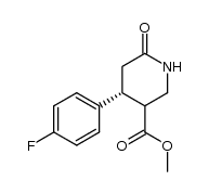 (4R)-methyl 4-(4-fluorophenyl)-6-oxopiperidine-3-carboxylate Structure