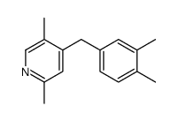 4-[(3,4-dimethylphenyl)methyl]-2,5-dimethylpyridine结构式