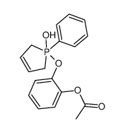 1-(2-acetoxy-phenoxy)-1-phenyl-2,5-dihydro-1H-1λ5-phosphol-1-ol结构式