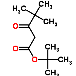 2-Methyl-2-propanyl 4,4-dimethyl-3-oxopentanoate结构式