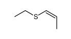 (E) Ethyl-1-propenylsulfide Structure
