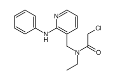 N-[(2-anilinopyridin-3-yl)methyl]-2-chloro-N-ethylacetamide结构式