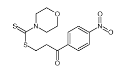 [3-(4-nitrophenyl)-3-oxopropyl] morpholine-4-carbodithioate结构式