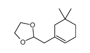 2-[(5,5-dimethylcyclohexen-1-yl)methyl]-1,3-dioxolane结构式