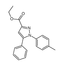ethyl 1-(4-methylphenyl)-5-phenylpyrazole-3-carboxylate Structure