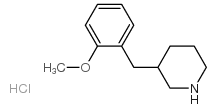3-(2-methoxybenzyl)piperidine hydrochloride Structure