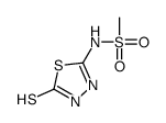 N-(2-sulfanylidene-3H-1,3,4-thiadiazol-5-yl)methanesulfonamide结构式