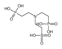 2-[bis(2-phosphonoethyl)amino]ethanesulfonic acid Structure