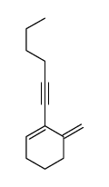 1-hex-1-ynyl-6-methylidenecyclohexene结构式