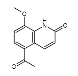 acetyl-5 methoxy-8 carbostyrile Structure