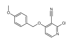 2-Chloro-4-((4-Methoxybenzyl)oxy)nicotinonitrile结构式