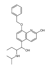 8-benzyloxy-5-(1-hydroxy-2-isopropylamino-butyl)-1H-quinolin-2-one Structure