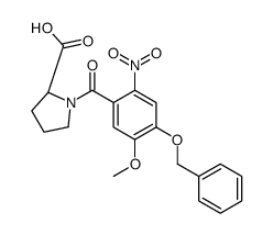 (2S)-1-(5-methoxy-2-nitro-4-phenylmethoxybenzoyl)pyrrolidine-2-carboxylic acid Structure