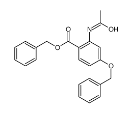 benzyl 2-acetamido-4-phenylmethoxybenzoate结构式