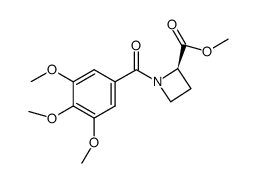 1-(3,4,5-trimethoxybenzoyl)azetidine-2R-carboxylic acid methyl ester Structure