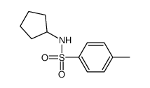 N-cyclopentyl-4-methylbenzenesulfonamide结构式