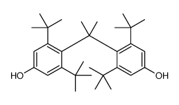 3,5-ditert-butyl-4-[2-(2,6-ditert-butyl-4-hydroxyphenyl)propan-2-yl]phenol结构式