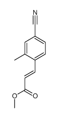 methyl 3-(4-cyano-2-methylphenyl)prop-2-enoate Structure