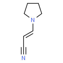 2-Propenenitrile,3-(1-pyrrolidinyl)-(9CI) structure