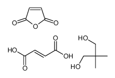 (E)-but-2-enedioic acid,2,2-dimethylpropane-1,3-diol,furan-2,5-dione Structure