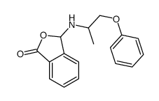 3-(1-phenoxypropan-2-ylamino)-3H-2-benzofuran-1-one结构式