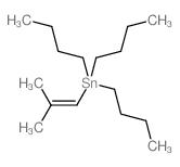 三丁基(2-甲基丙-1-烯)锡烷结构式