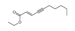 Ethyl (E)-2-decen-4-ynoate结构式