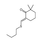 6-(butylsulfanylmethylidene)-2,2-dimethylcyclohexan-1-one Structure