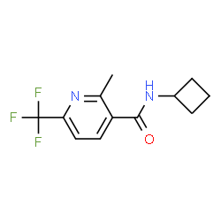 3-Pyridinecarboxamide,N-cyclobutyl-2-methyl-6-(trifluoromethyl)-(9CI) structure