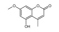 5-hydroxy-7-methoxy-4-methyl-2H-chromen-2-one结构式