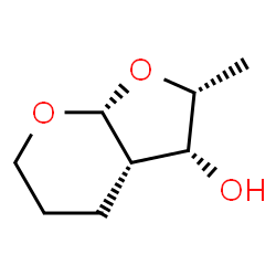 4H-Furo[2,3-b]pyran-3-ol, hexahydro-2-methyl-, (2R,3R,3aS,7aR)- (9CI) Structure