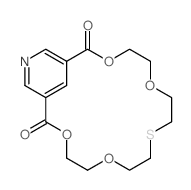 3,6,12,15-tetraoxa-9-thia-19-azabicyclo[15.3.1]henicosa-18,20,22-triene-2,16-dione结构式