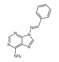 N9-benzylidene-purine-6,9-diamine结构式