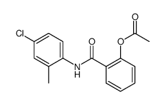 2-[[(4-chloro-2-methylphenyl)amino]carbonyl]phenyl acetate Structure